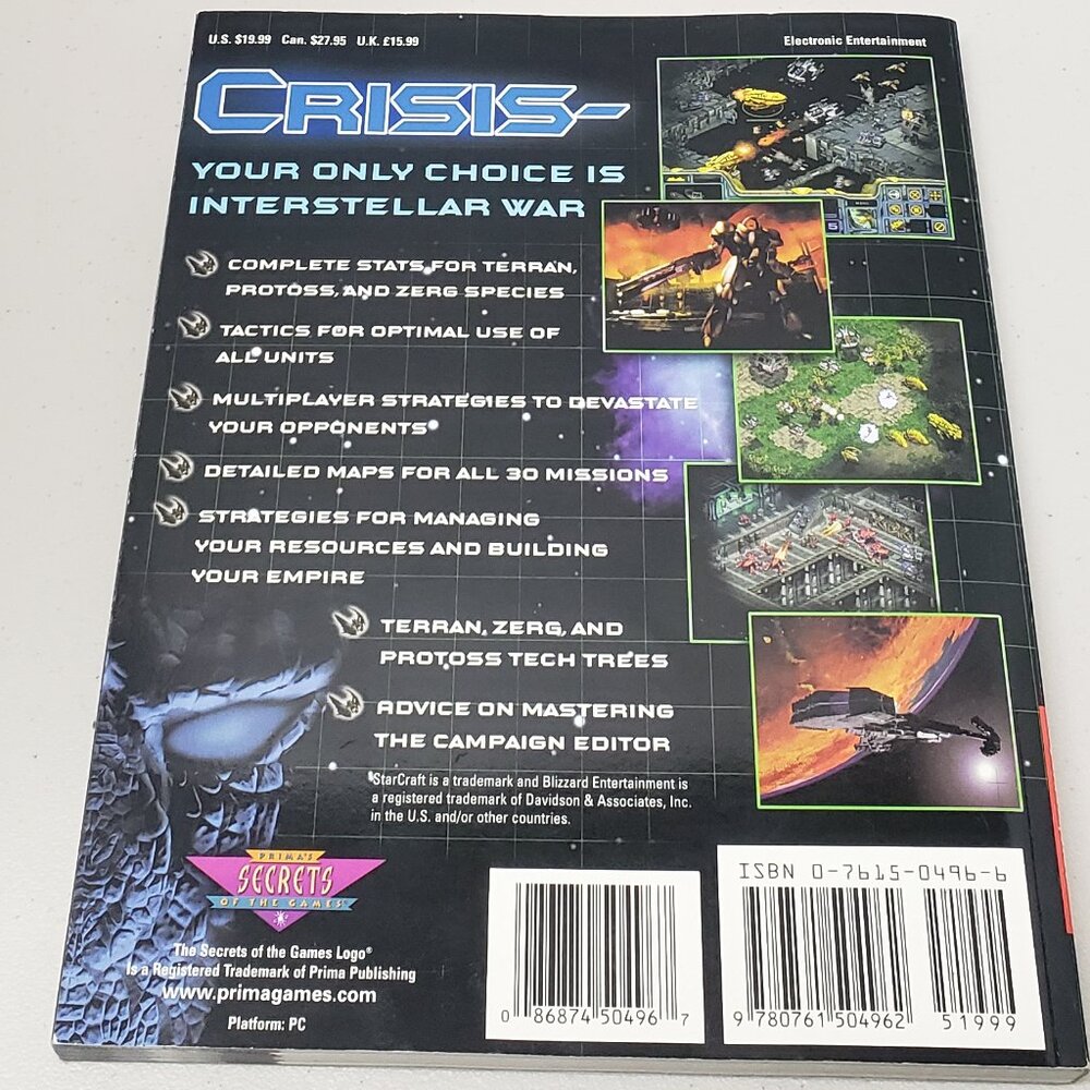 StarCraft Prima Strategy Guide & Booklet - Picture 3 of 8